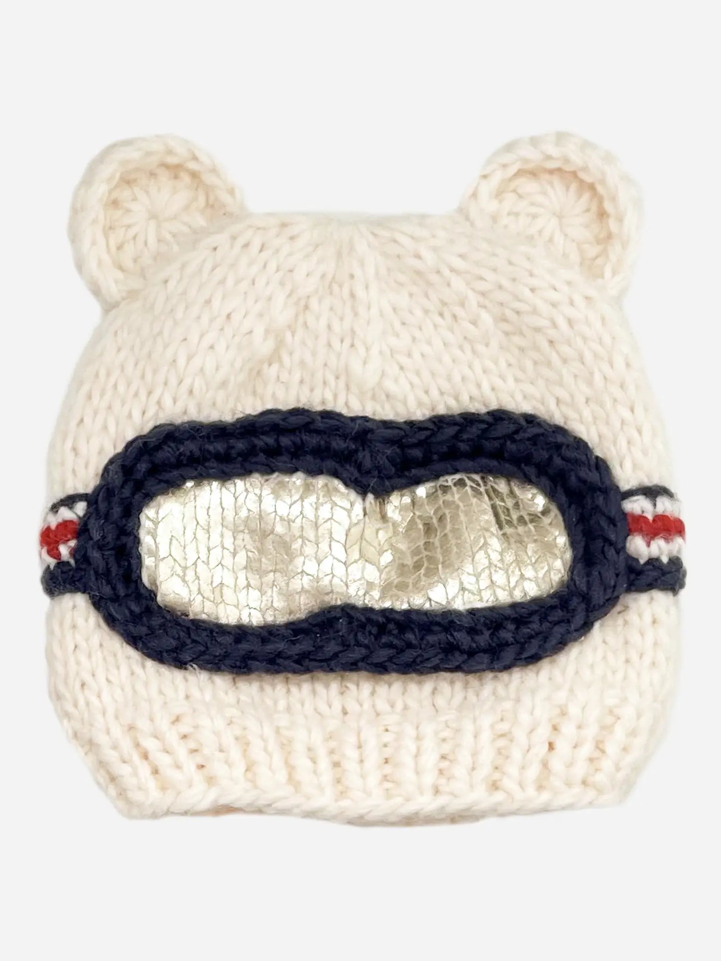 Retro Bear Ski Goggles Beanie