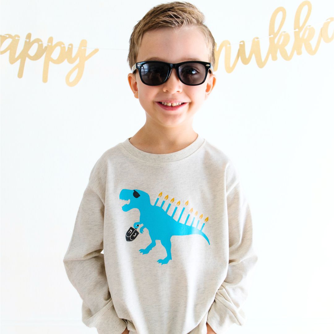 Menorasaurus Hanukkah L/S Shirt