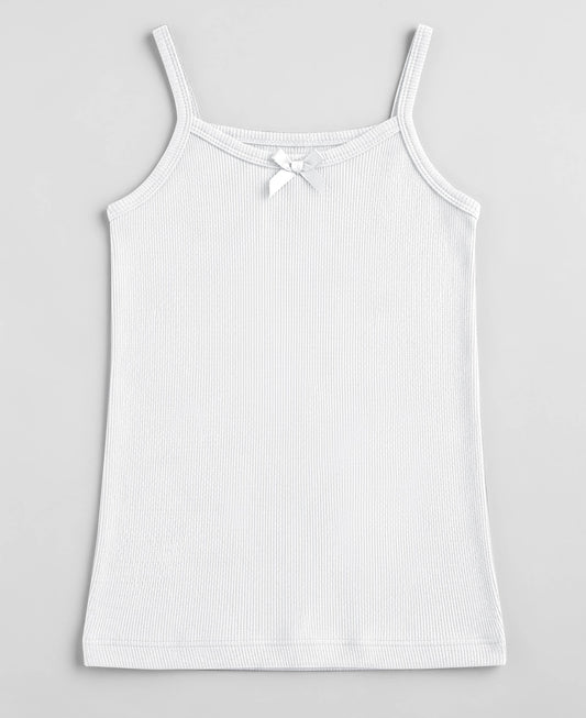White Ribbed Cami Top