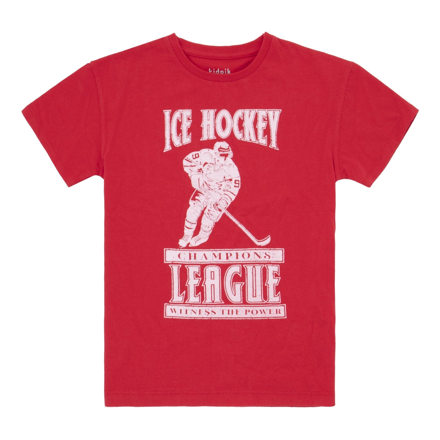 Hockey League Oversized Red Tee