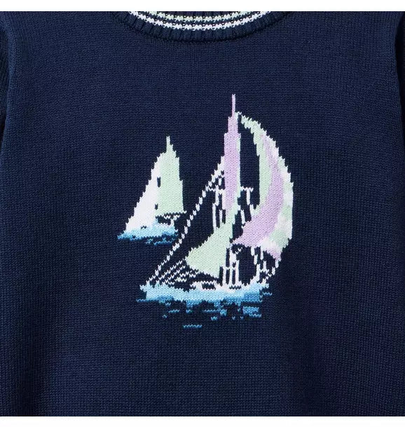 Janie and Jack Sailboat Sweater