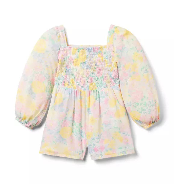 Janie and Jack The Emma Smocked Romper