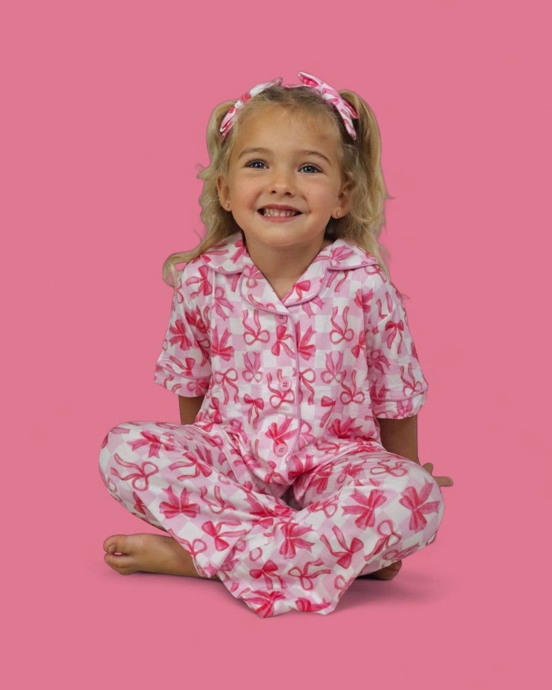 Bow Checkered Charm Dream Flare Set