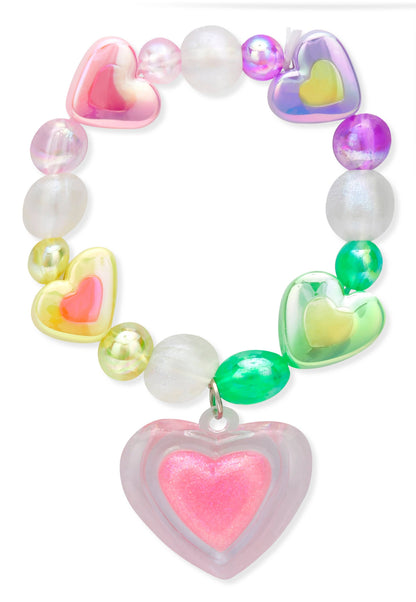 Lip Gloss Heart Bracelet