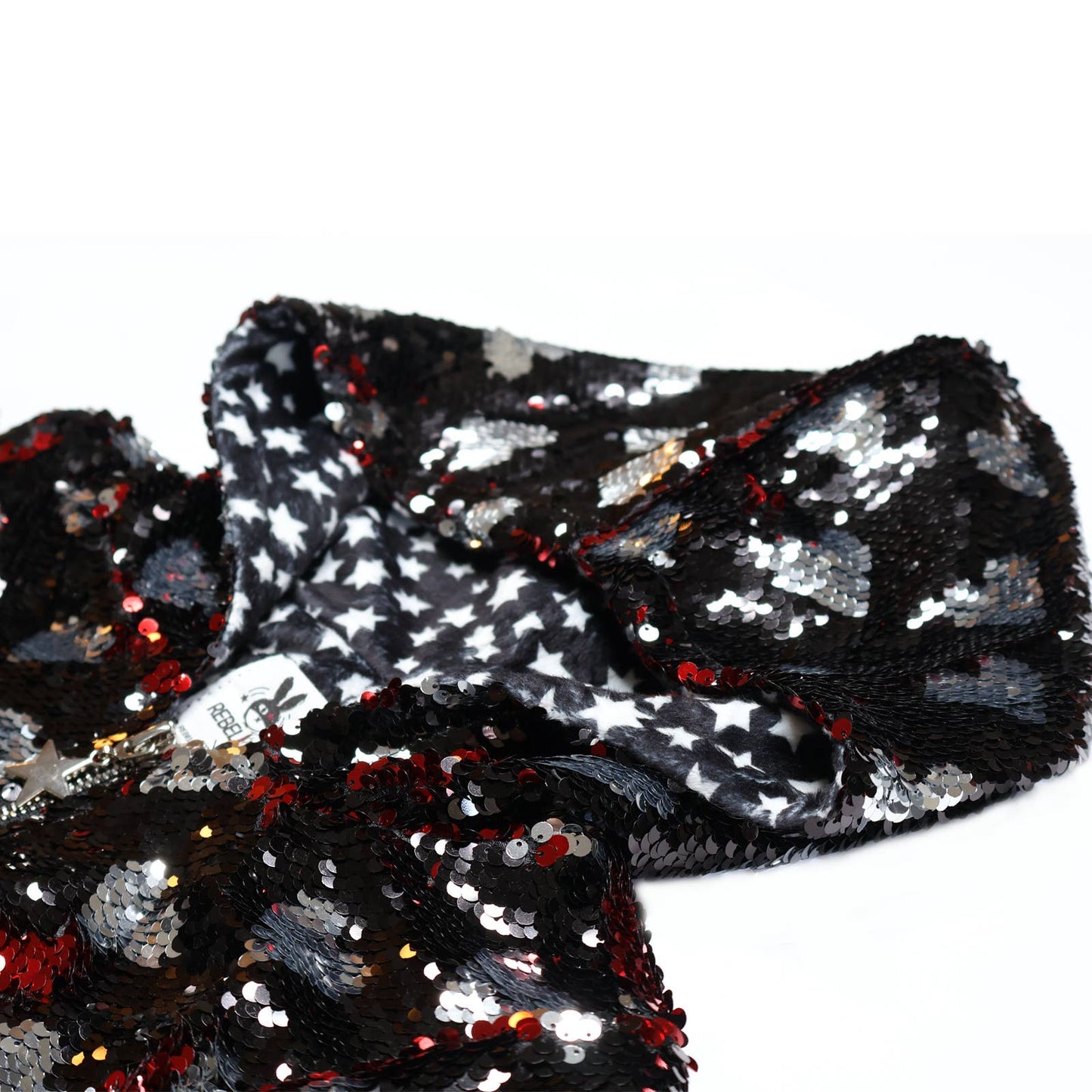 Sequin Heart Bomber Hoodie