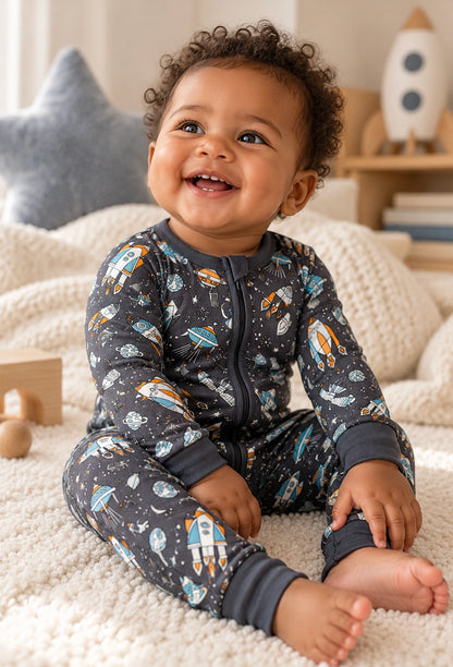 Out of this Orbit Bamboo Convertible Zipper Romper