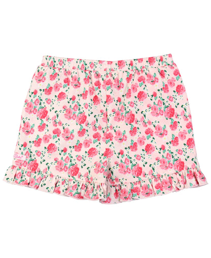 English Roses Knit Ruffle Trim Shorts