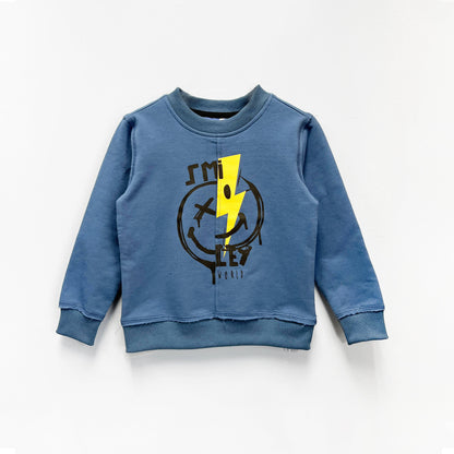 Blue Lightning Bolt Knit Jogger Set
