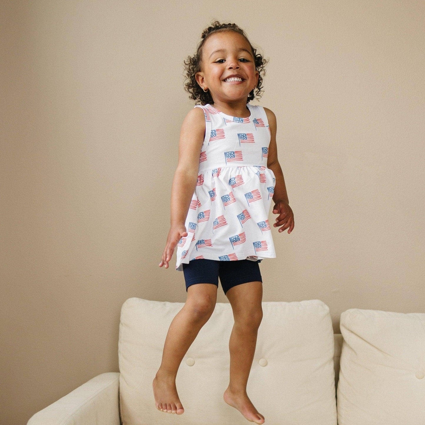 American Flag Bamboo Swing Tunic