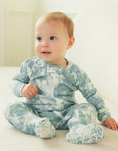 Prism Sky Cotton Zipper Footie