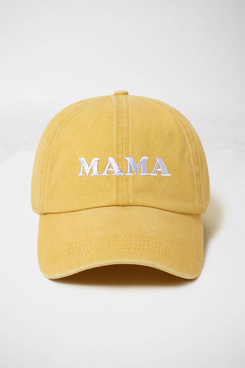 MAMA Lavender Washed Baseball Hat