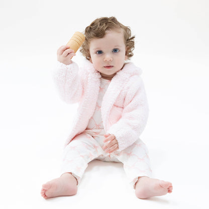 Pretty Pink Chenille Hooded Jacket