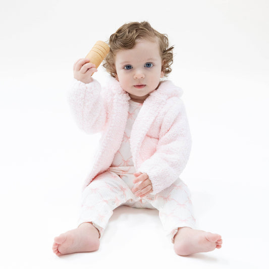 Pretty Pink Chenille Hooded Jacket