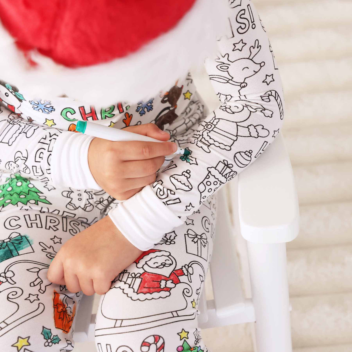 Christmas Colorable Pajama Set