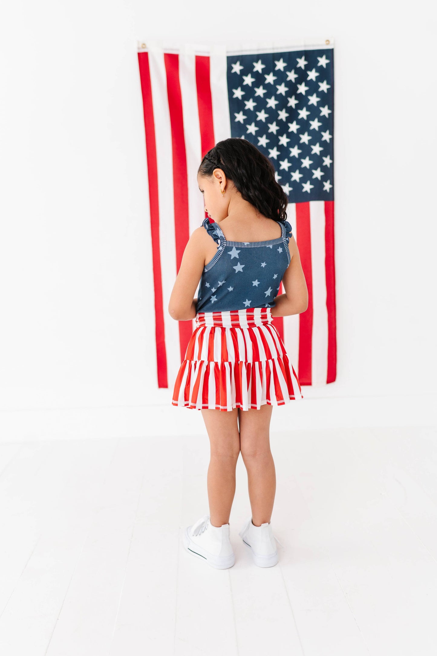 Red Stripe Skort