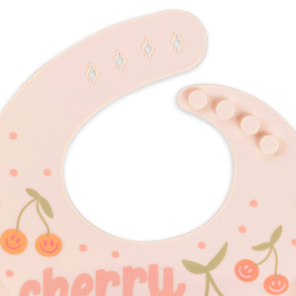 Cherry Cute Silicone Bib
