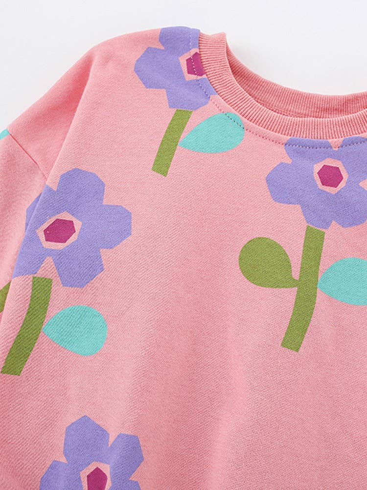 Purple Poppy Peachy Sweatshirt