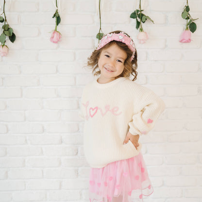 Ditsy Love Knit Sweater