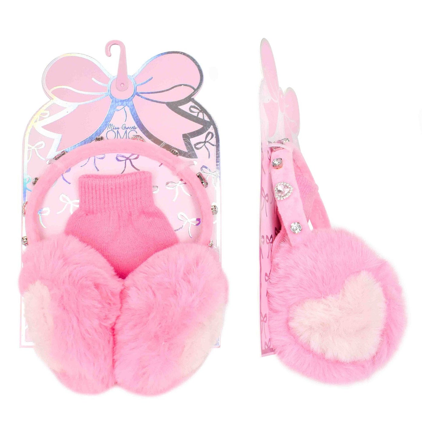 Heart Ear Muff & Glove Set