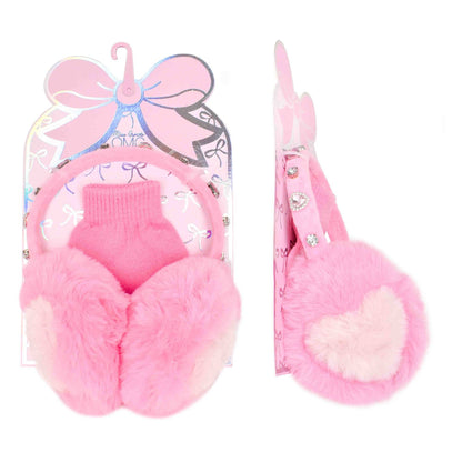 Heart Ear Muff & Glove Set