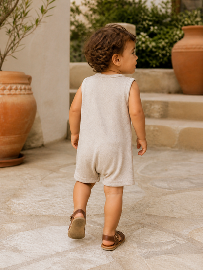 Tan Speckle Ribbed Shortie