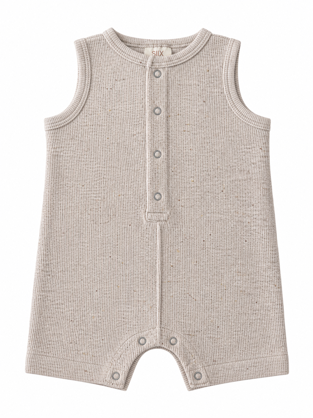 Tan Speckle Ribbed Shortie