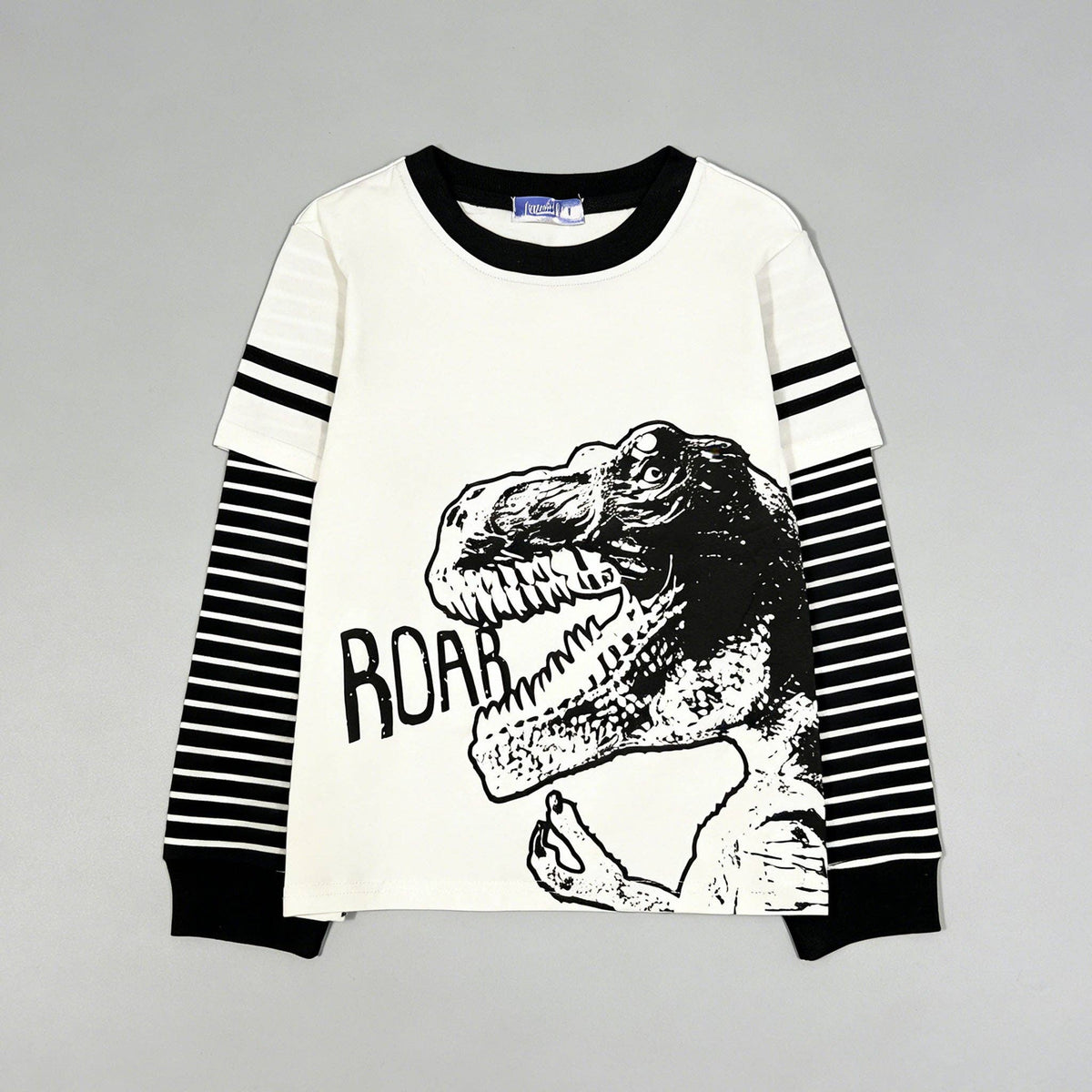 T-Rex Stripe Sleeve L/S Shirt