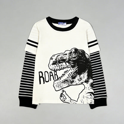T-Rex Stripe Sleeve L/S Shirt