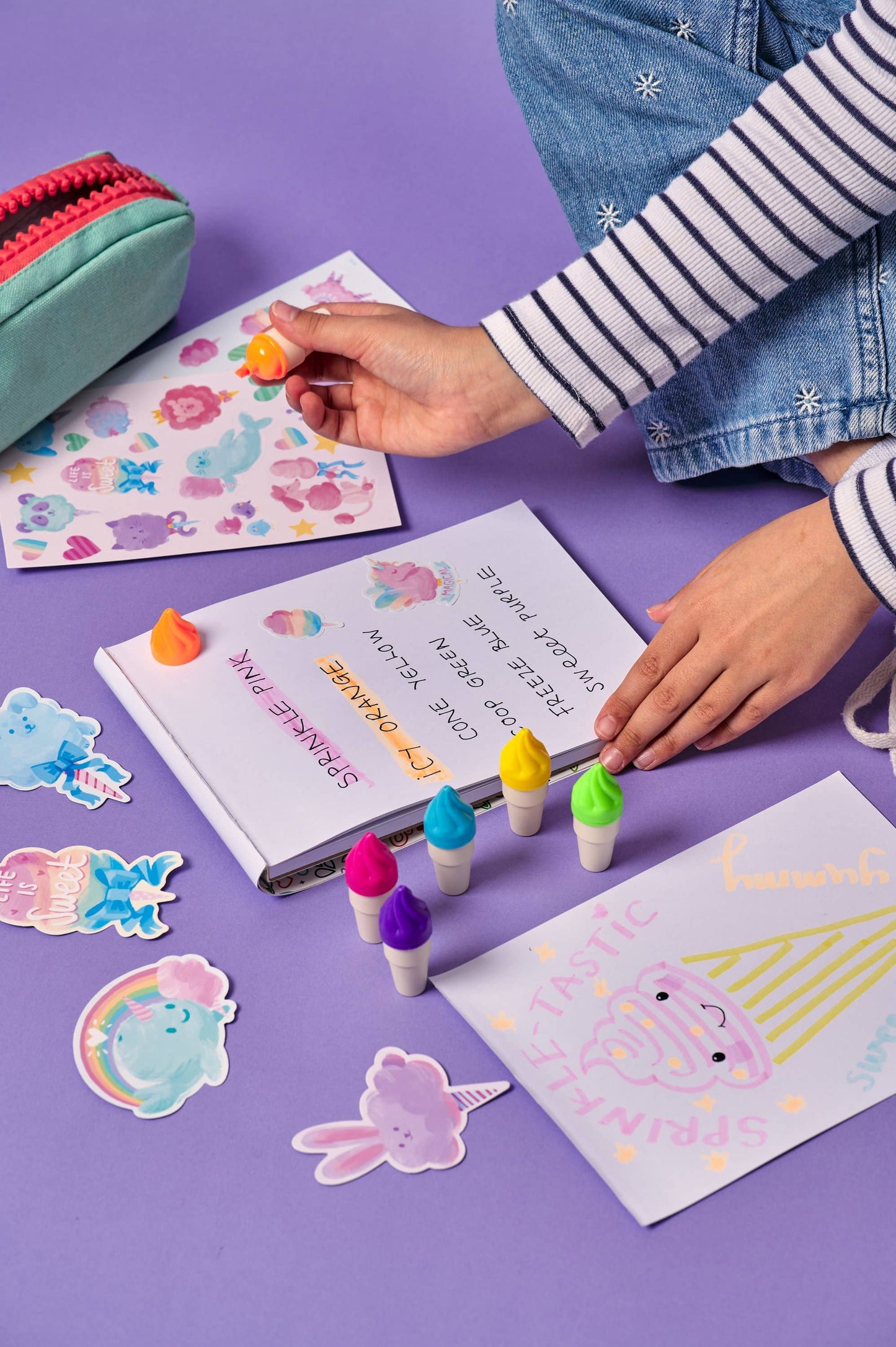 Strawberry Sweet Scoops Neon Highlighters