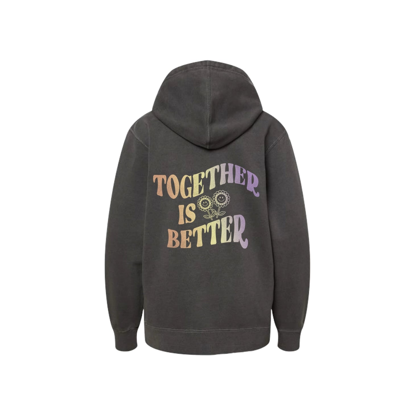 Together Is Better Vintage Charcoal Hoodie