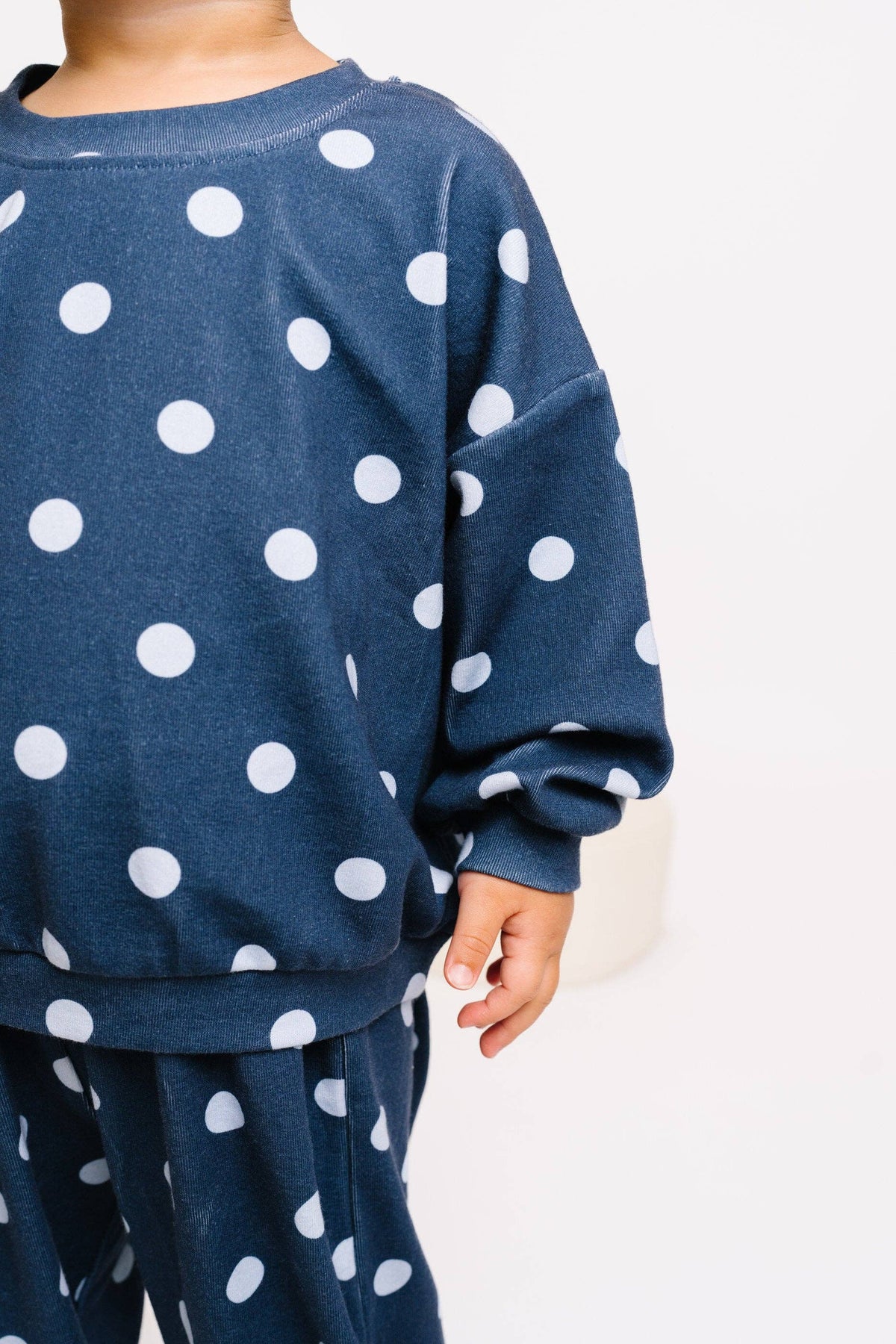 Navy Polka Dot Set