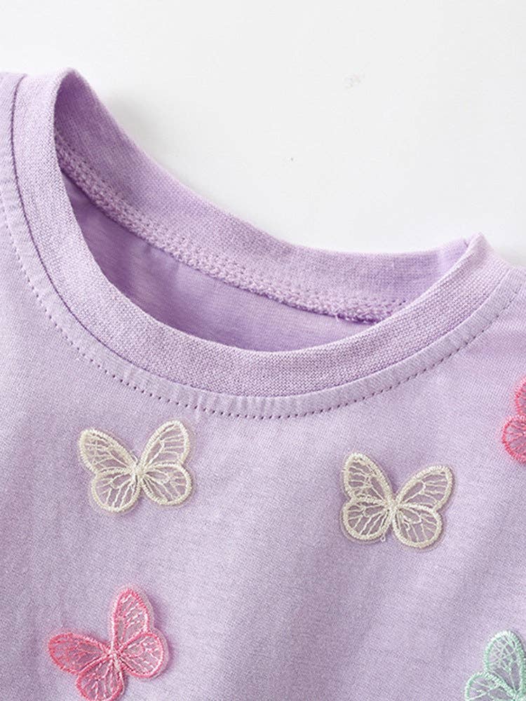 3D Butterfly Lilac Tee