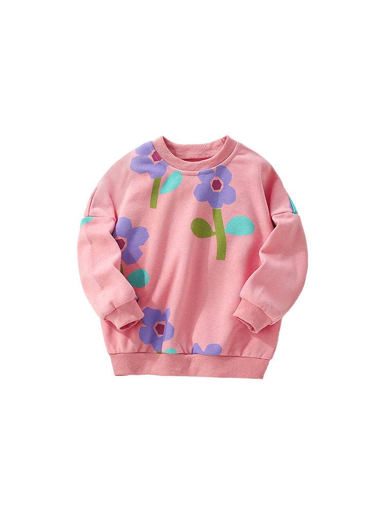 Purple Poppy Peachy Sweatshirt