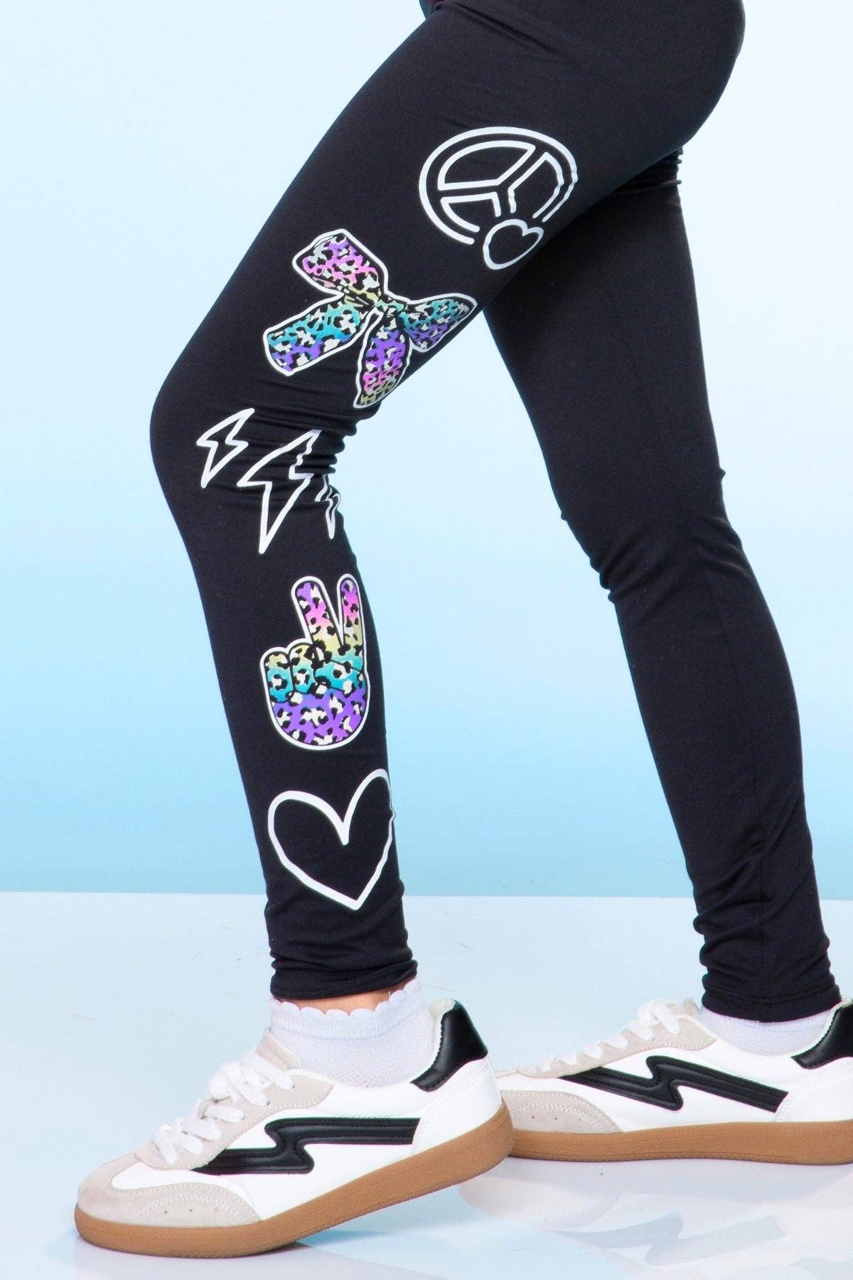 Black Peace Elements Simply Soft Luxe Mid-Rise Long Legging