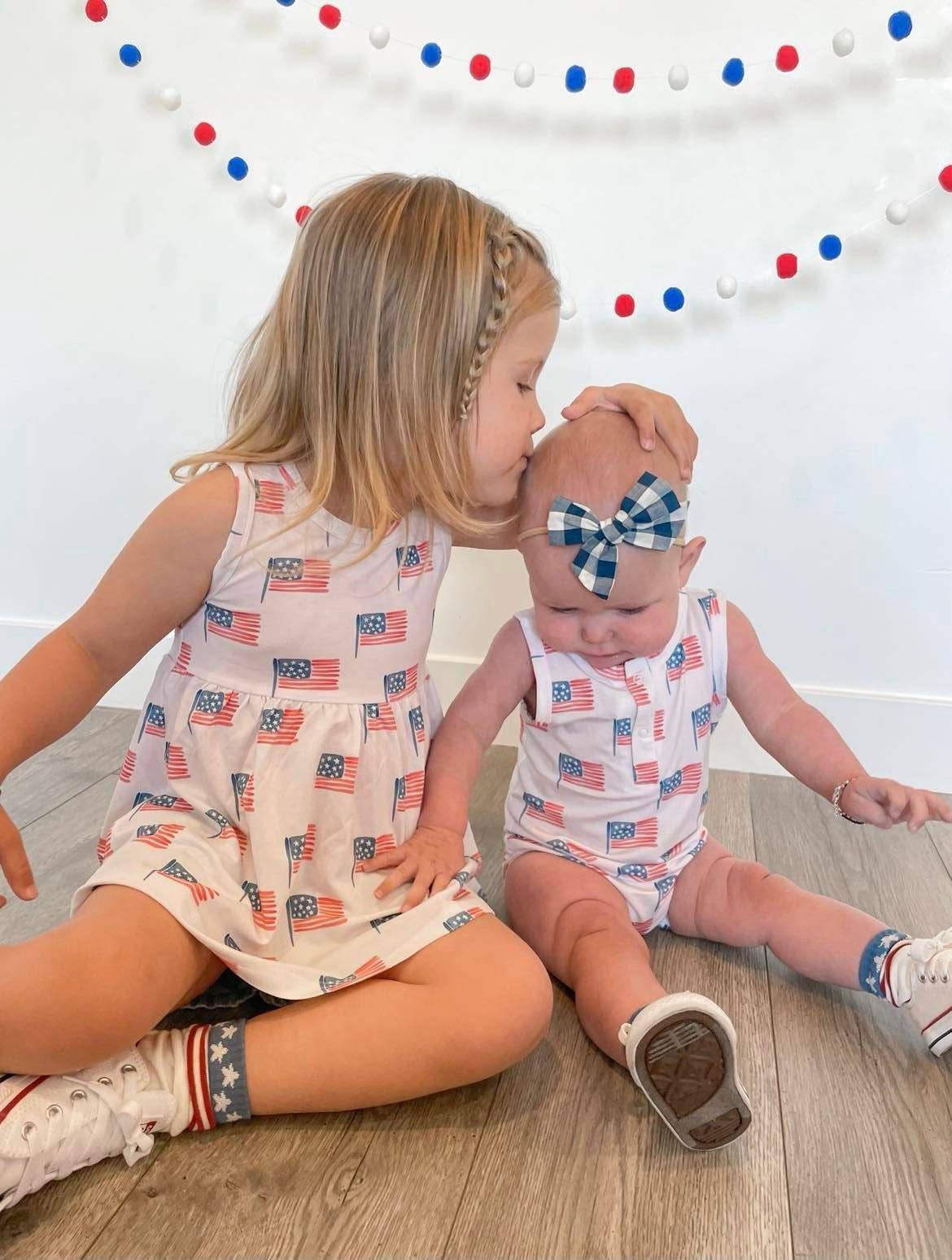American Flag Bamboo Swing Tunic