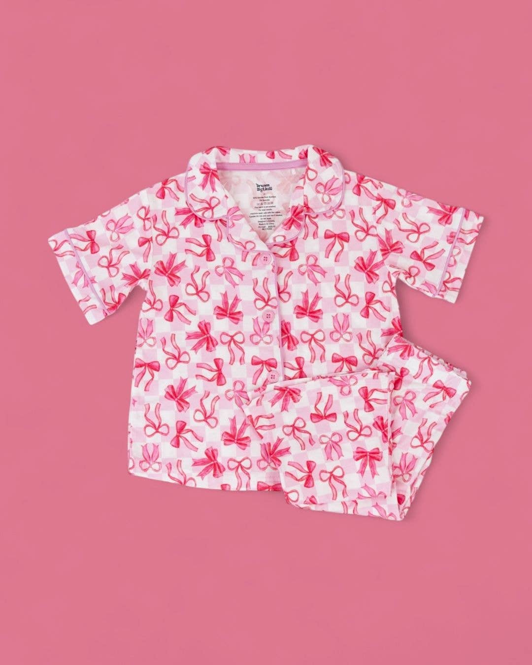 Bow Checkered Charm Dream Flare Set