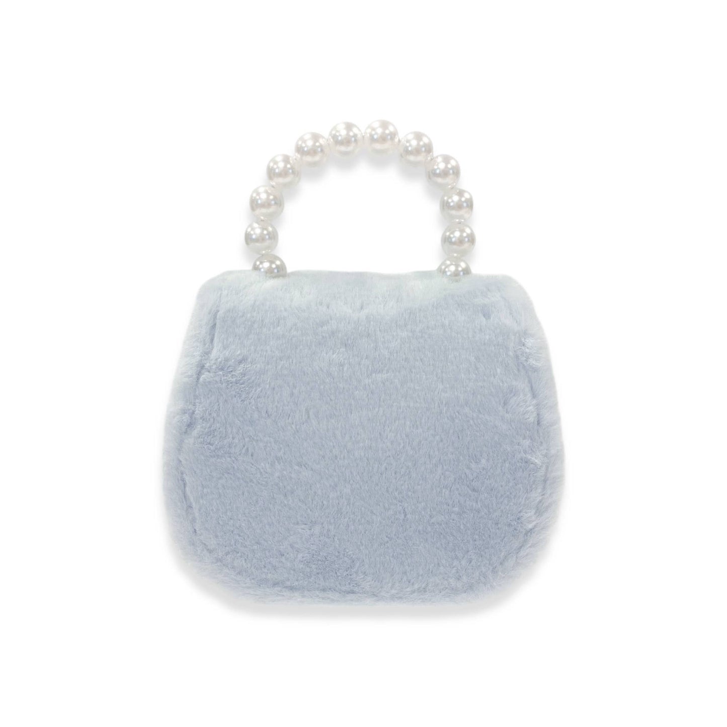 Tulle Bow Blue Plush Purse