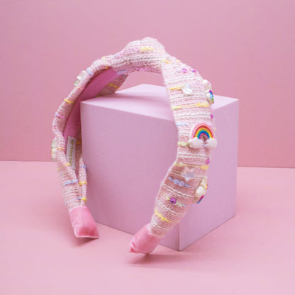 Unicorn Rainbow Knotted Headband