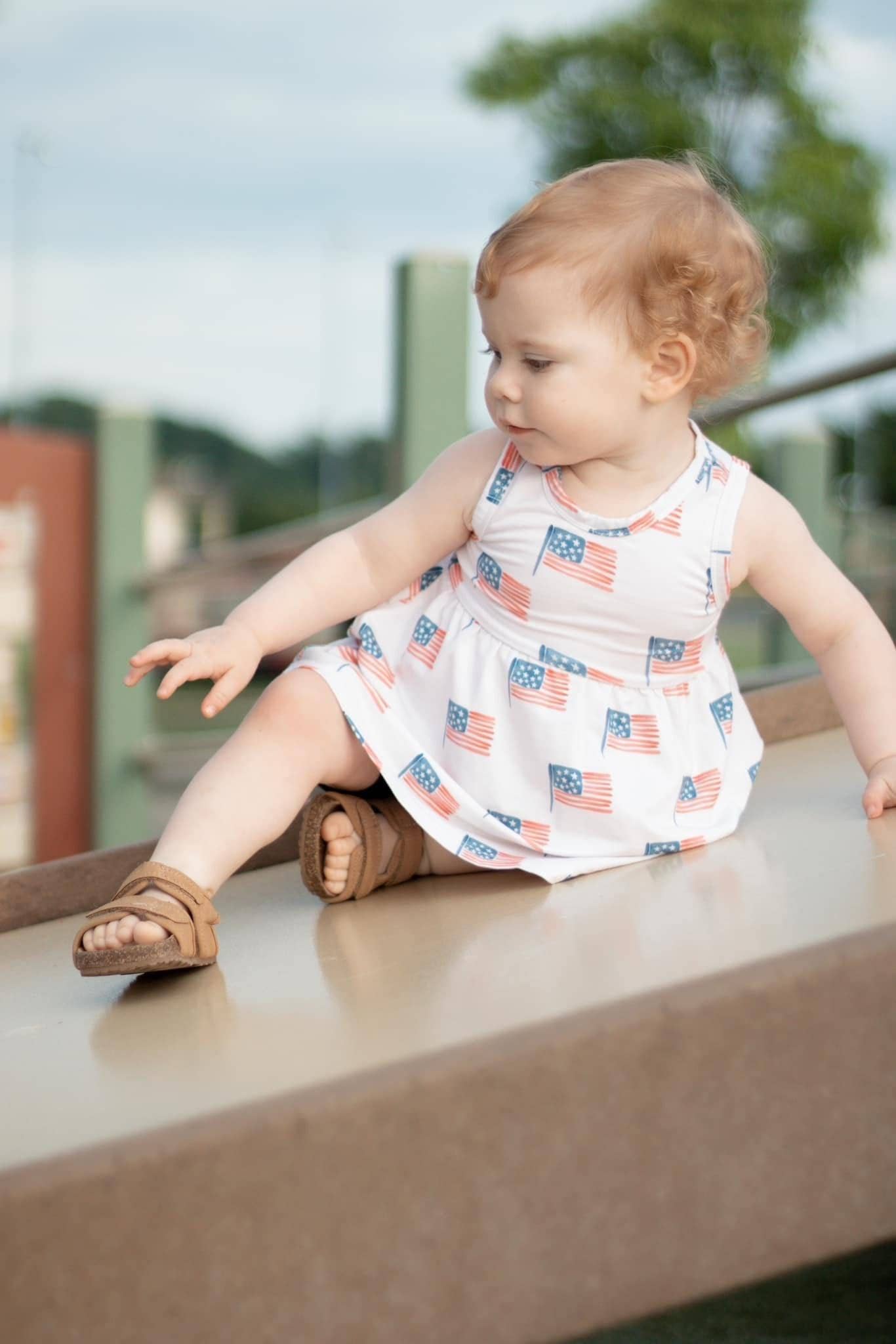 American Flag Bamboo Swing Tunic