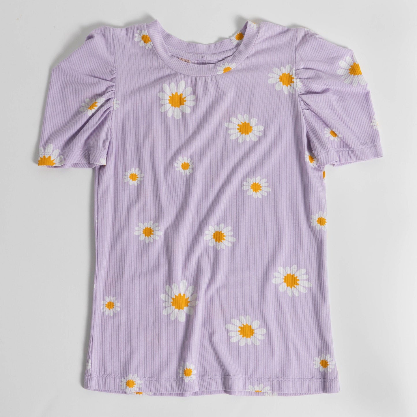 Lilac Daisy Rib Top
