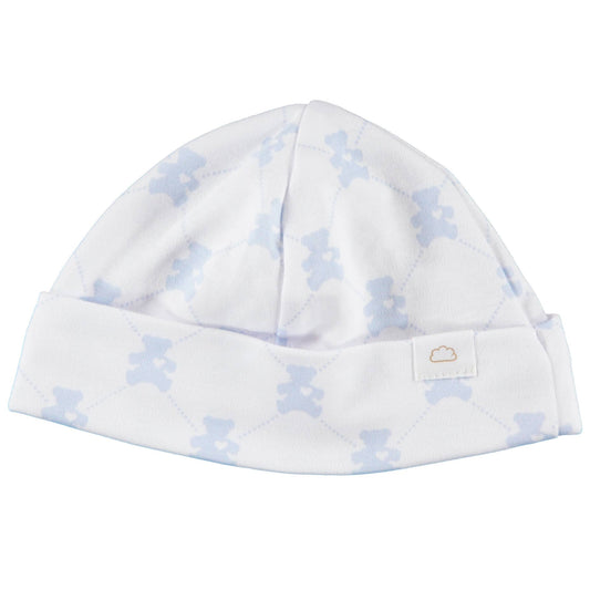Teddy Bear Blue Cotton Hat