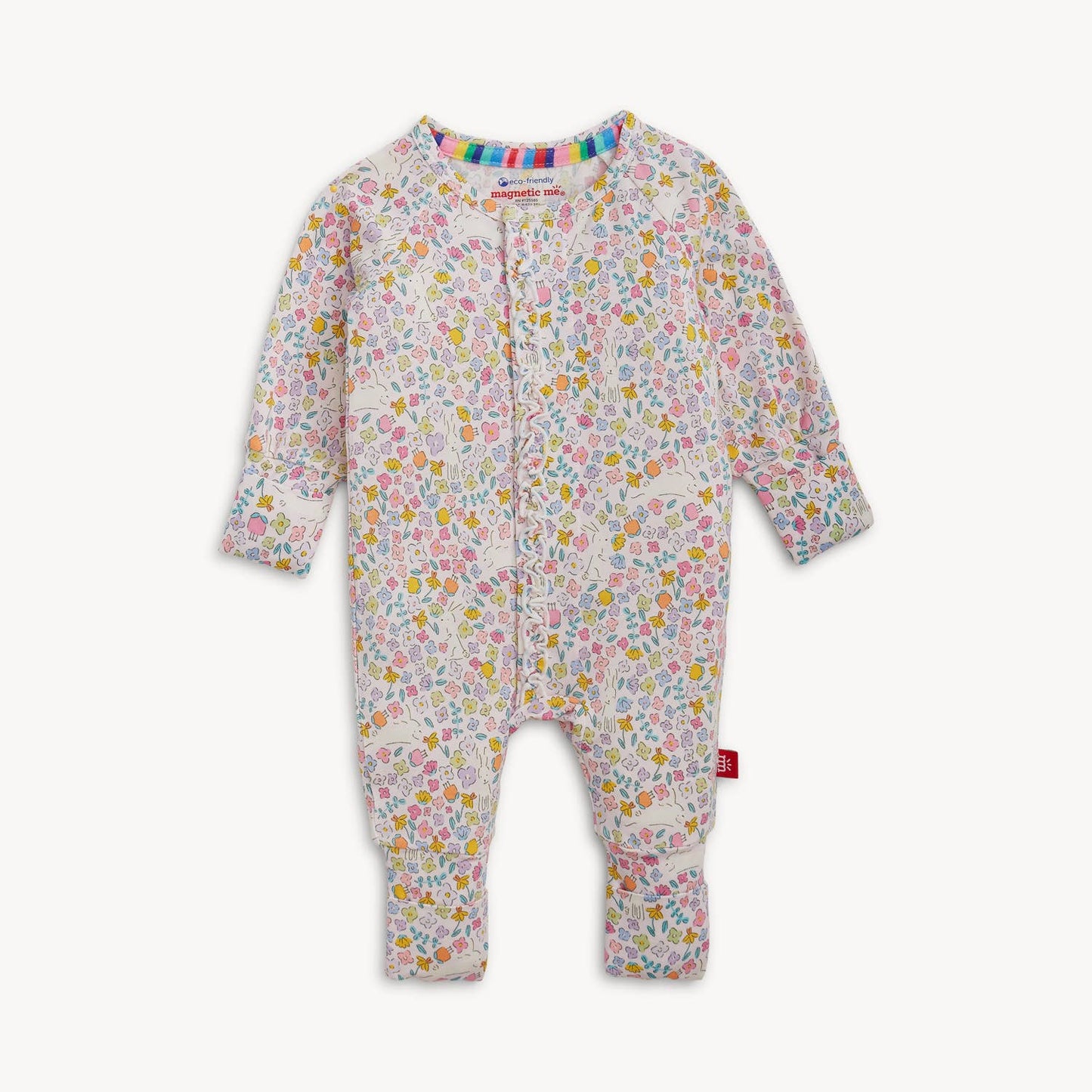 Bunny Blossom Magnetic Modal Ruffle Convertible Coverall