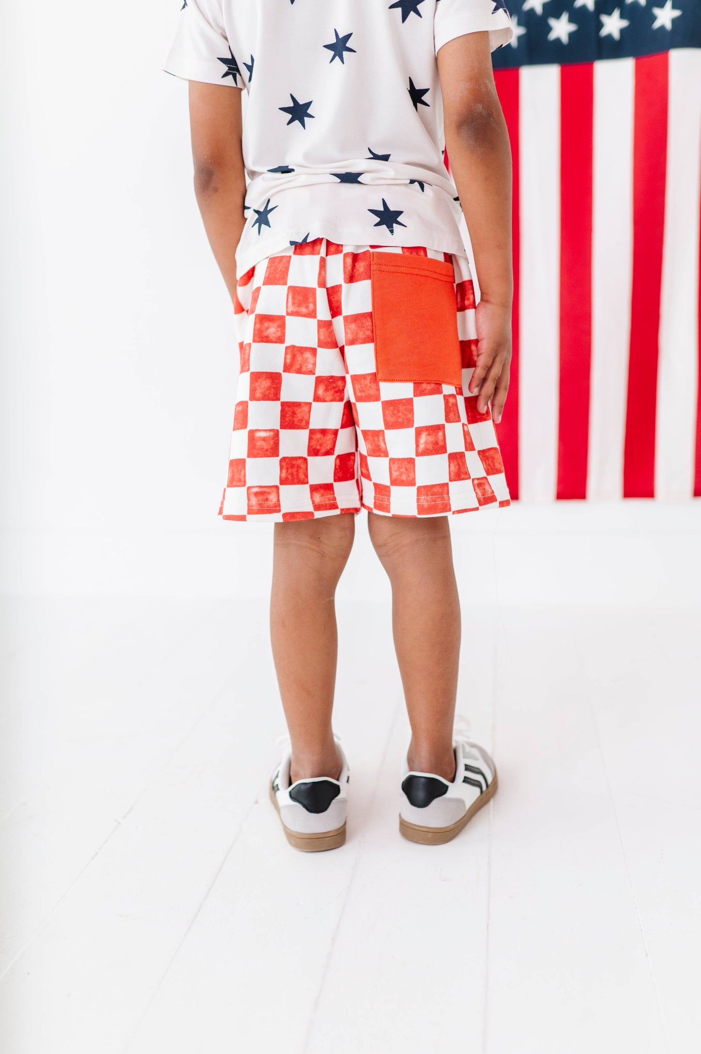 Red Check Shorts