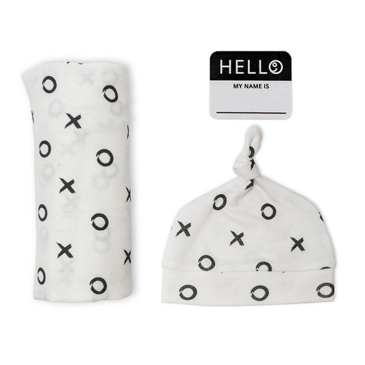 XO Hat & Swaddle Set