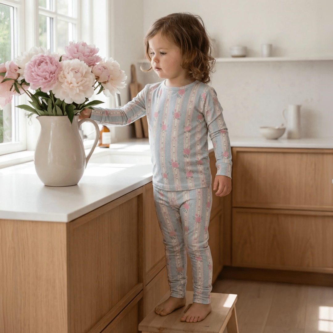 Roses and Lace Bamboo Pajama Set