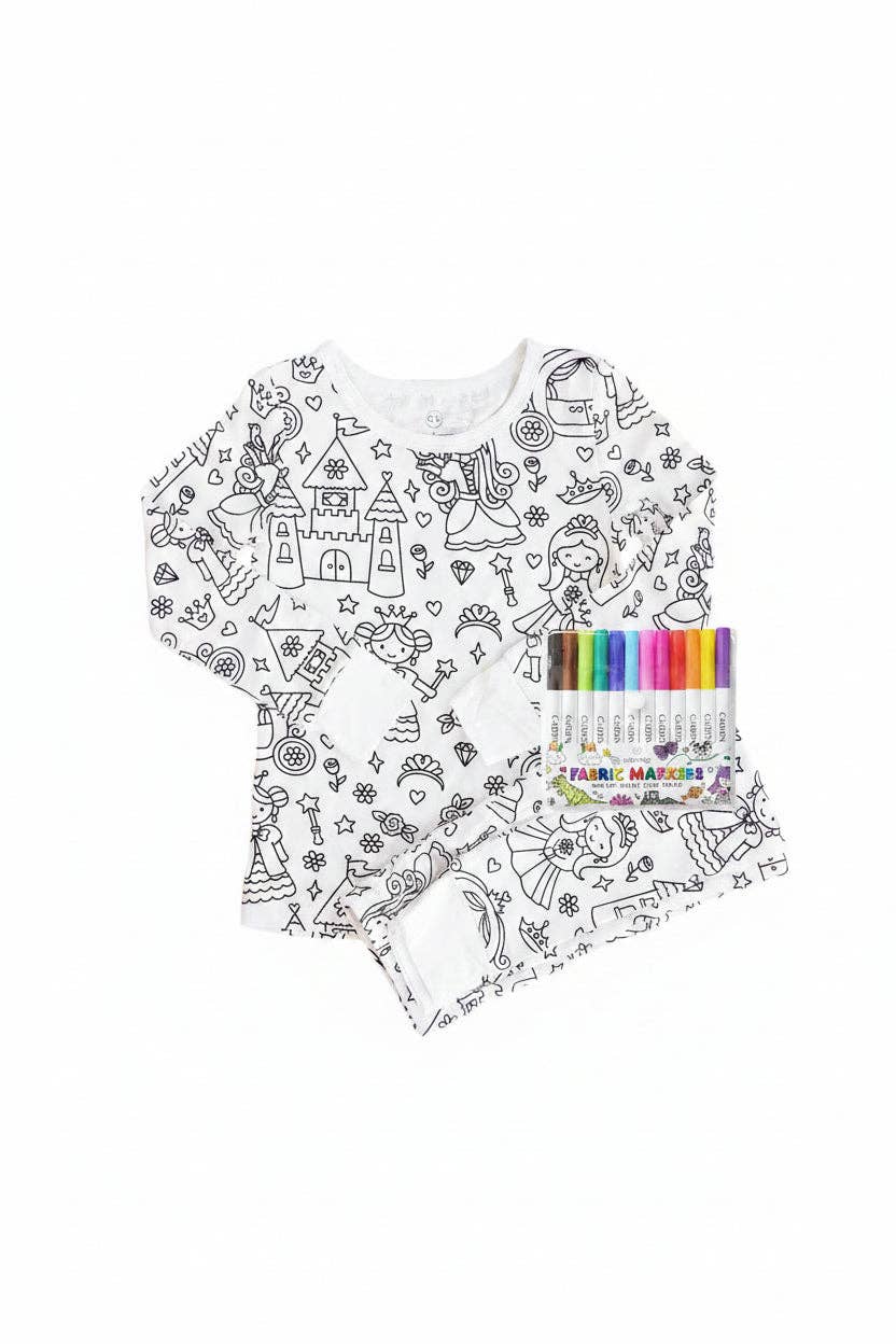 Far Far Away Colorable Bamboo Pajama Set