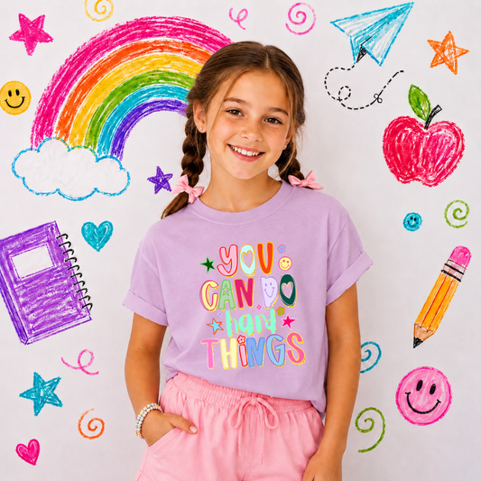 You Can Do Hard Things Lavender Tee