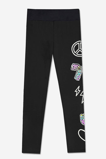 Black Peace Elements Simply Soft Luxe Mid-Rise Long Legging
