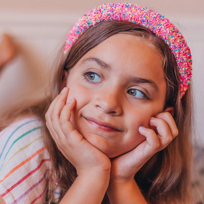 Hot Pink Sprinkles Headband