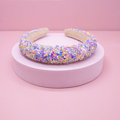Chunky Sequin Multicolor Headband